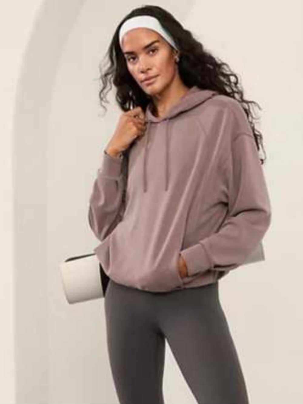 Athleta Seasoft Smokey Rose Hoodie Medium